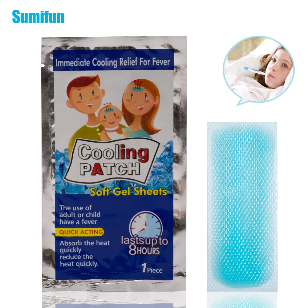 

Sumifun 3Pcs/bags Baby Fever Patch Cooling Gel Sheet For Headache Pain Relief Bring Fever Down Patch D1724