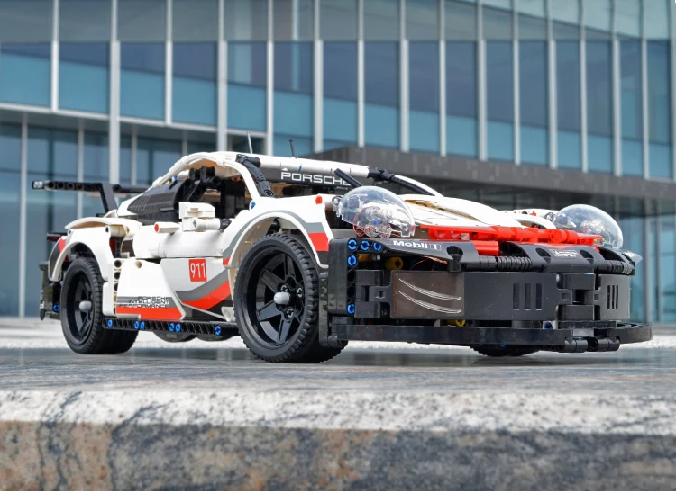 20097 серии RSR Technic супер машина 1580 шт 911RSR king 90066 строительные блоки кирпичи 42096 игрушки Рождественские украшения