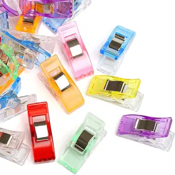 

10/20pcs Job Foot Case Multicolor Plastic Clips Hemming Sewing Tools Sewing Accessories Sewing DIY Crafts Patchwork Sewing Clip