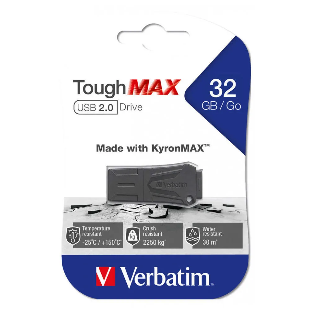 USB-накопитель Verbatim ToughMAX, USB 2.0, 32 Гб