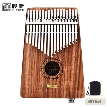 

Lingting EQ Kalimba 17 Keys C Major Yellow Sandalwood Electric Box Mbira Thumb Piano K17YEQ musical instruments