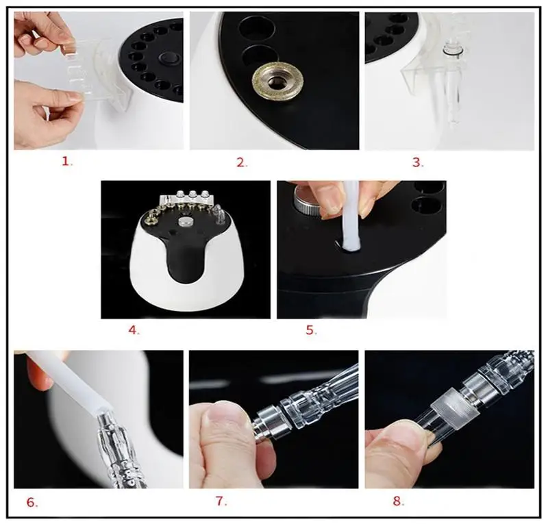 Микрокристаллический Алмазный микрорезьба Микродермабразия Инструмент для удаления черных точек Электрический Очиститель пор лица к черной головке