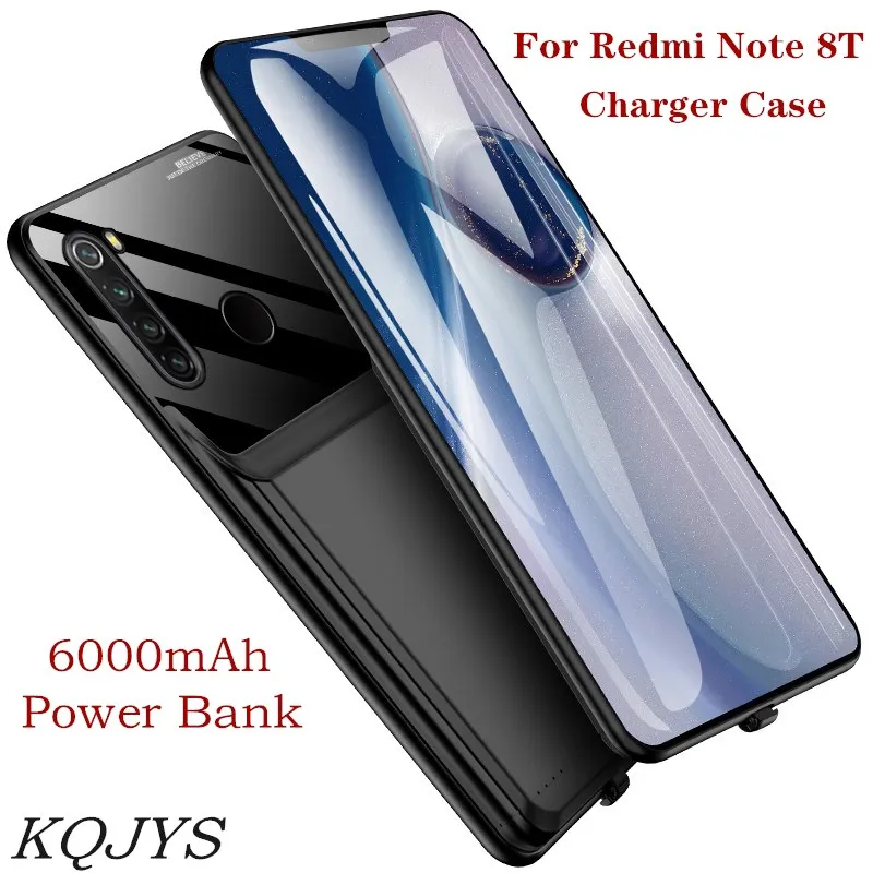 

KQJYS 6000mAh Backup Power Bank Charging Cover for Redmi Note 8T Portable Battery Charger Cases for Redmi Note 8T Battery Case