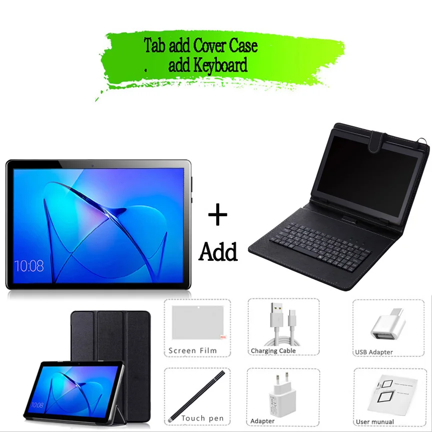 10.1 Inch Tablets Android 10.0 4GB + 64GB 4G Phone Call Smart Pc Android Tablet Android, Tablet Phone,Android tablette,Touch Pen best cheap tablet Tablets