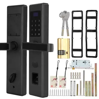 

Electronic Handle Door Lock Digital Password IC Card Mechanical Key Biometric Fingerprint Entry Access Double Lock