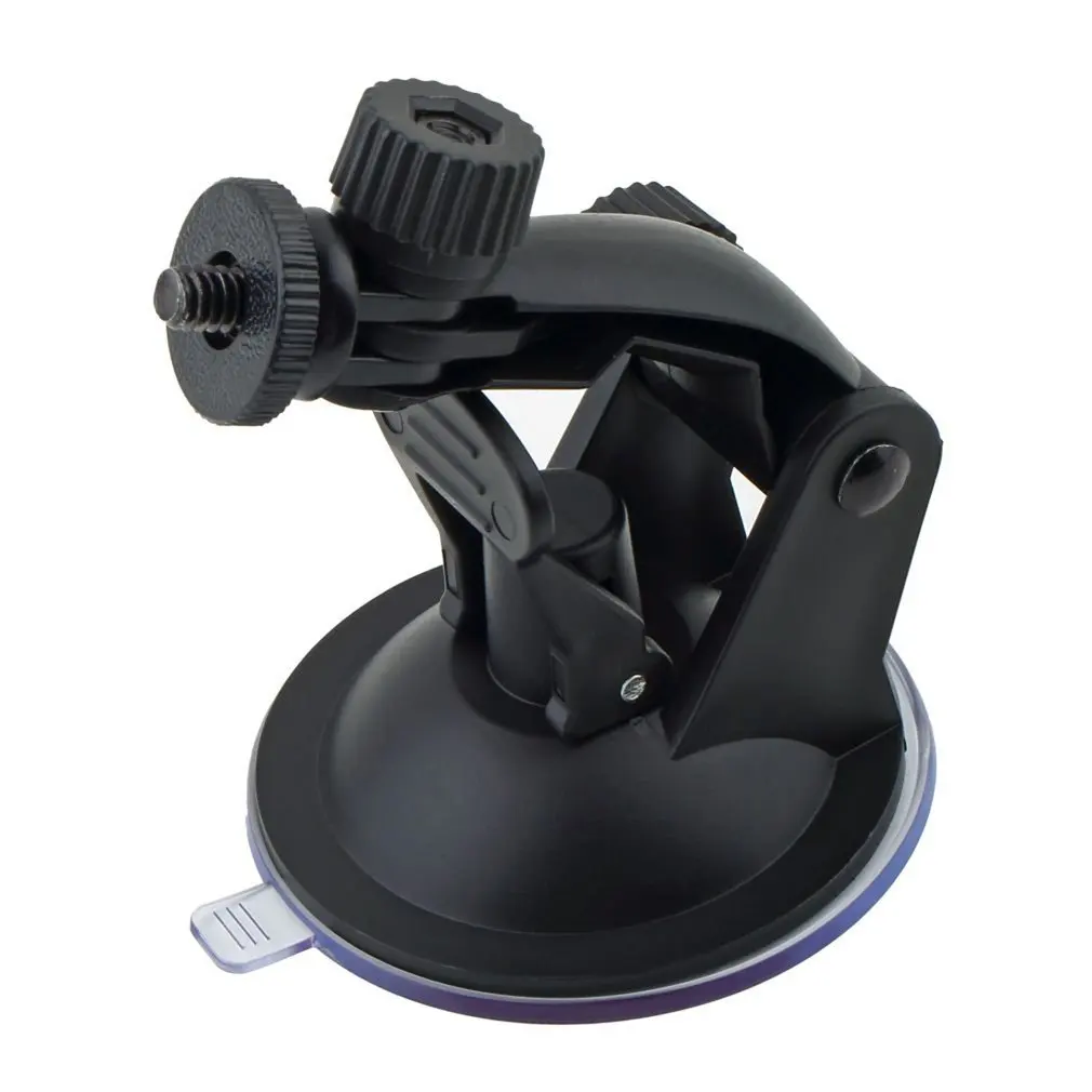 Black Для Gopro Hero 3/2/1 профессиональный автомобильный держатель, устанавливается при помощи присоски на лобовое стекло, дальнего света кронштейн для регистратора с адаптером для штатива - Цвет: Black