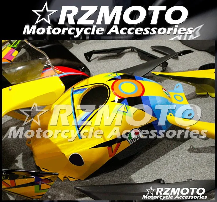 4 подарки ABS мотоцикл полный обтекатель комплект подходит для CBR600RR F5 2005 2006 05 06 cbr600 600RR тела набор желтый