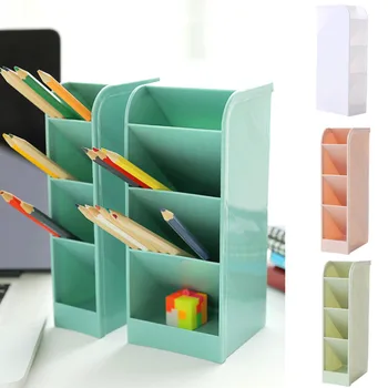 

Desk Organizer Desktop Office Pen Pencil Case Holder Makeup Storage Box Tray