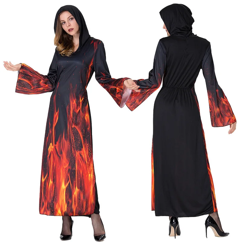 Новинка женское платье Хэллоуин дьявола ведьмы наряды на фестиваль женская