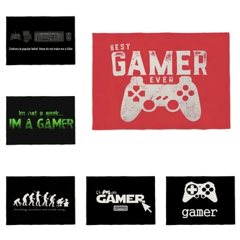 

Cheap Geometric Gamepad Napkin Evolution History Kitchen Wedding Dining Table Coaster Polyester Linen Customizable Placemat
