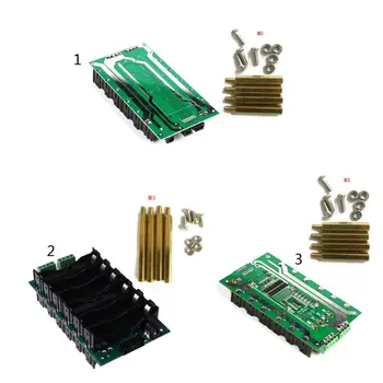 

6S Power Wall 18650 Battery Pack Holder Power Bank Case Balancer BMS PCB Circuits Protection Board DIY Kit