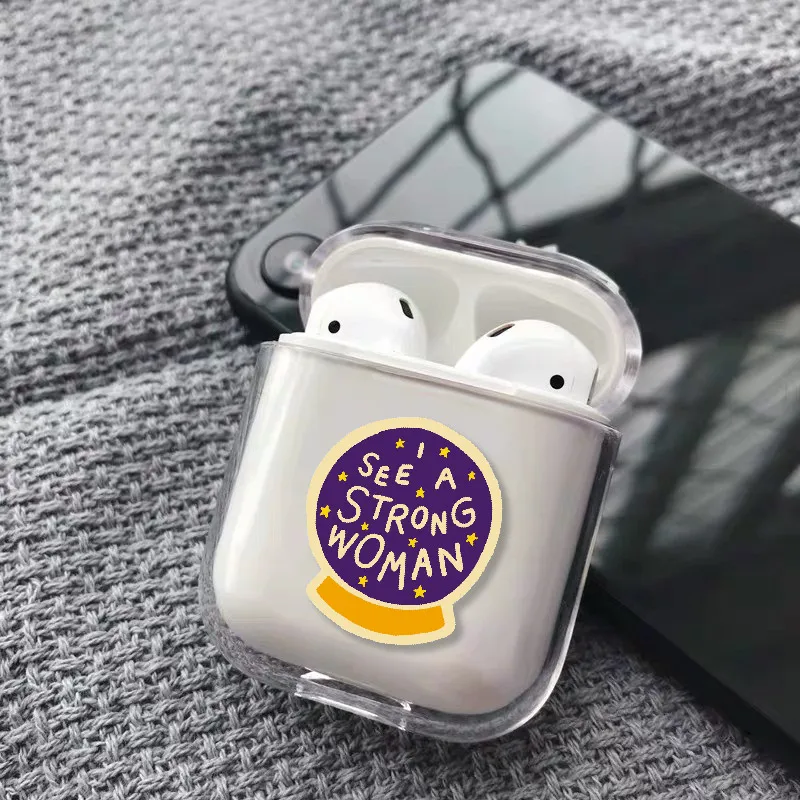 Милый чехол для наушников с сердечками и звездами для Apple iPhone, зарядная коробка для AirPods Pro, жесткий прозрачный защитный чехол, аксессуары - Цвет: 32