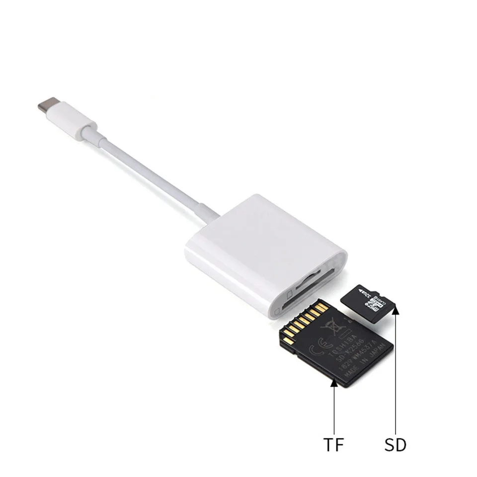 

Tedgem Apple iPad Pro Huawei Millet Type-C SD TF 2-in-1 OTG Mobile Phone USB3.0 Card Reader