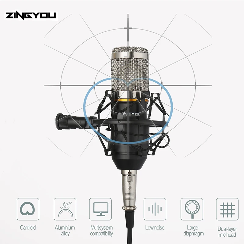 

bm 800 Studio Microphone Professional Microfone bm800 Condenser Microfono Sound Recording Microphone For Computer