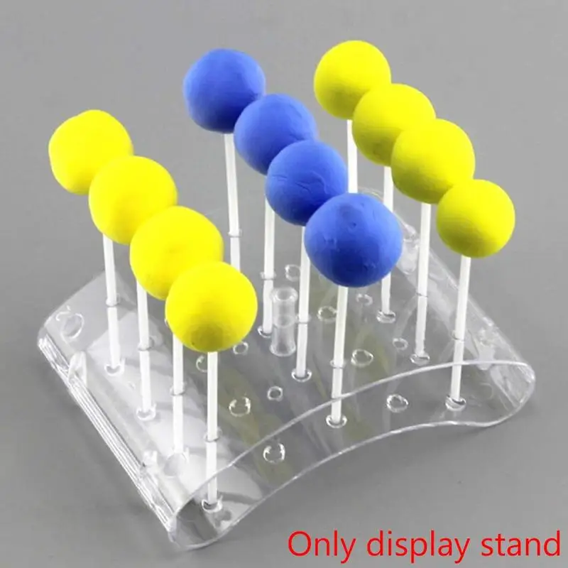 

20 Hole Popular Cake Lollipop Curved Bracket Display Stand Diy Base Shelf Kitchen Baking Small U-shaped Tool Display Tray