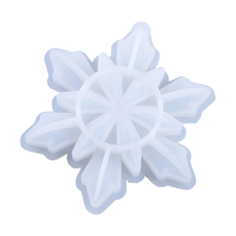 

Snowflake Pendants Casting Silicone Mould Crystal Epoxy Resin Mold DIY Crafts U4LE