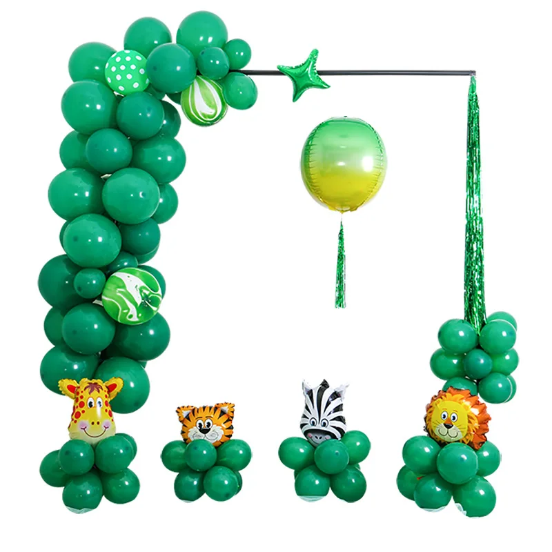 Новогоднее украшение шар День рождения украшения 5-дюймовый 10-дюймовая шпилька 12 дюймов лес тема темно-зеленый Рождественский зеленый шар
