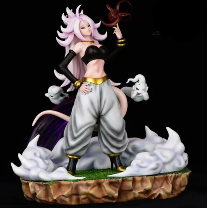 Аниме Dragon Ball Z женский Majin Buu учёный Android#21 смолы сцены фигурки аниме фигурки игрушки X3771