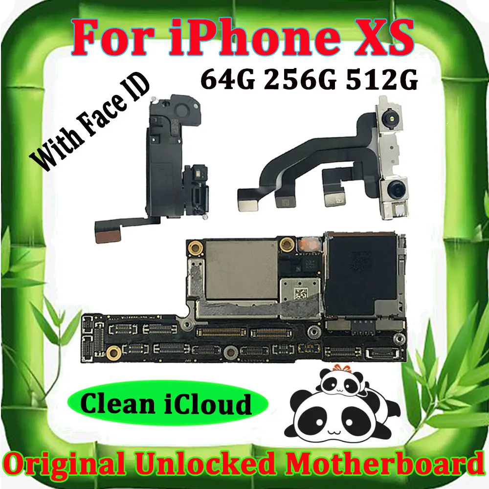64G 256G 512G материнская плата для iPhone XS разблокированная без лица ID материнская плата полные чипы основная материнская плата чистая iCloud разблокировка без блокировки