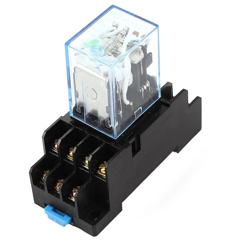 

HH54P DC 12V Coil 4PDT 14 Pins Electromagnetic Power Relay DYF14A Base