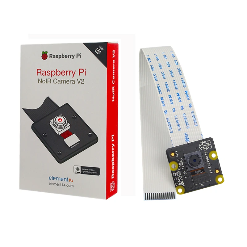 Official Raspberry Pi NoIR V2 Camera 8MP Night Vision Camera Module + 15cm  FFC for Raspberry Pi 4 Model B/3B+/3B/3B+/Zero