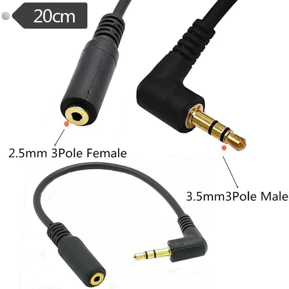 3.5mm Jack Stereo Right Angle 90° Male to Male Coiled Audio Aux Cable 50cm New