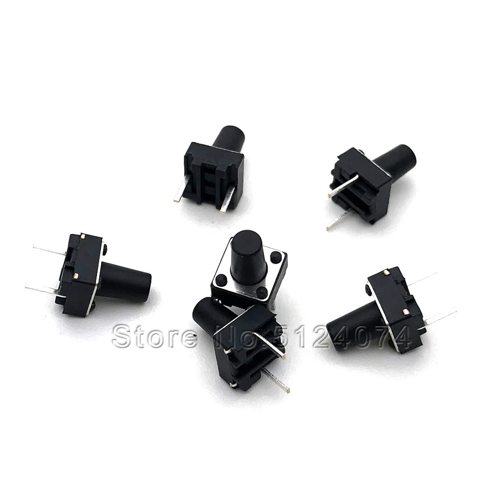 100 шт./лот 6*6*9 мм 2pin сенсорный переключатель короткий штифт микро-переключатель