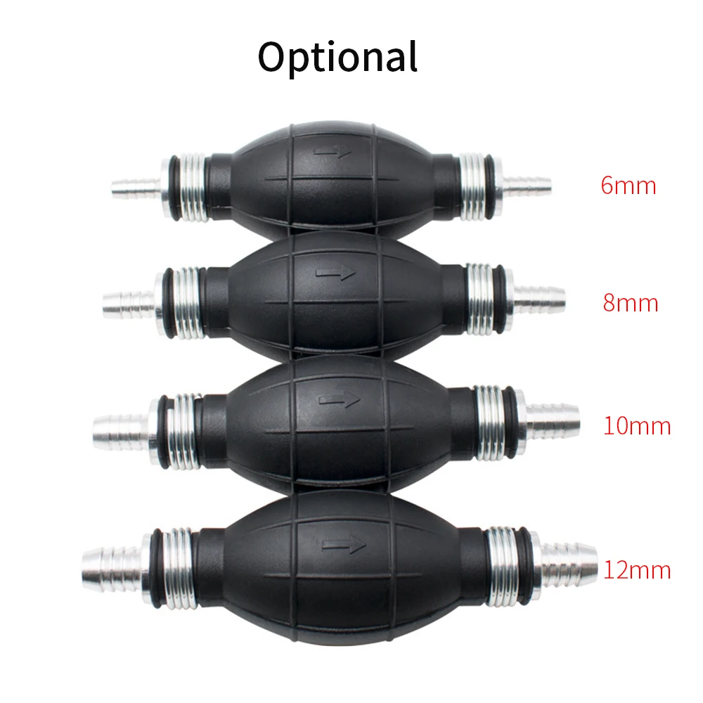 

Four Sizes Pump Universal One Way Valve Hand Primer Pump Bulb for All Fuels Yacht Ship Boat Car Outboard Motor Engines Fuel Tank