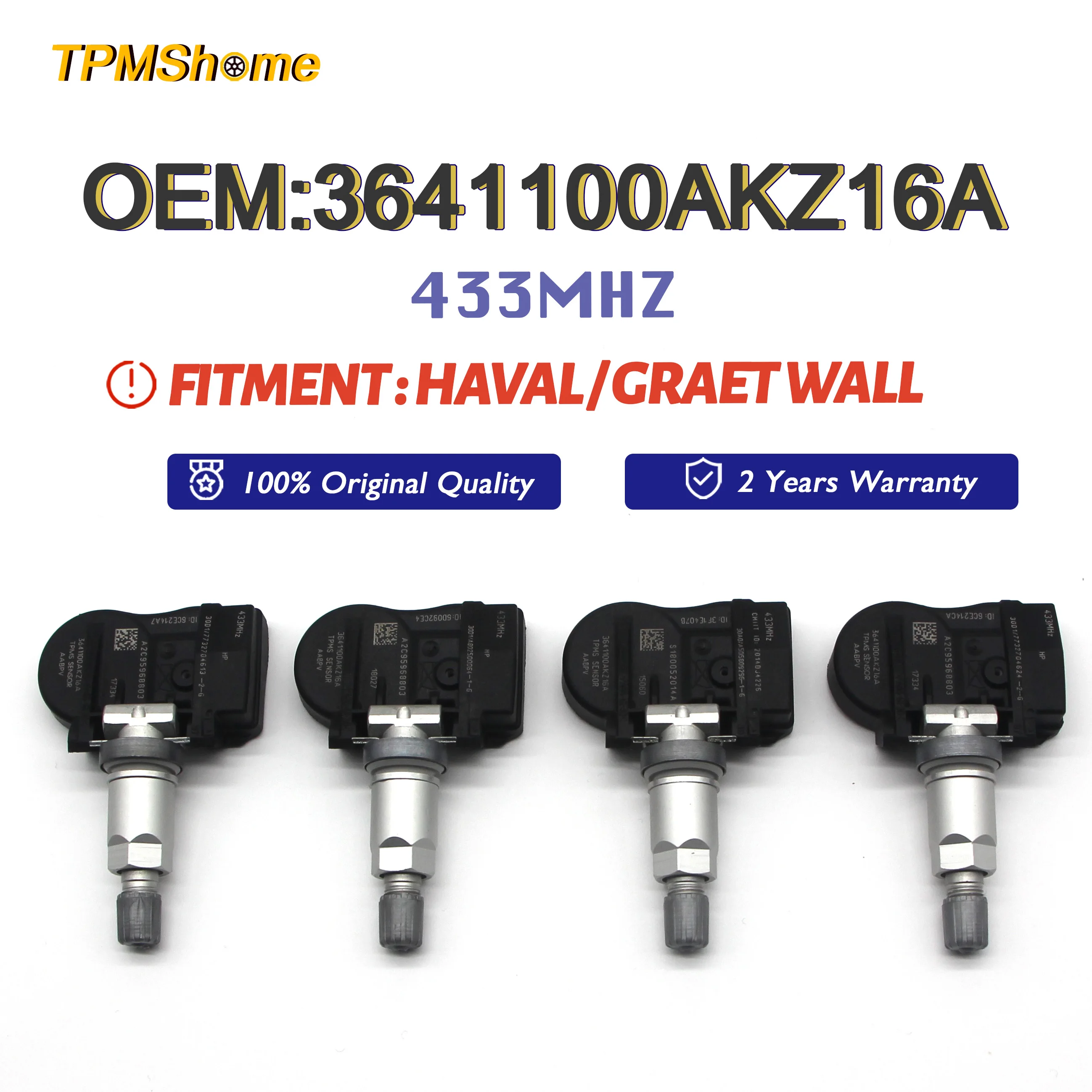 

Система контроля давления в шинах TPMS 3641100AKZ16A, 433 МГц