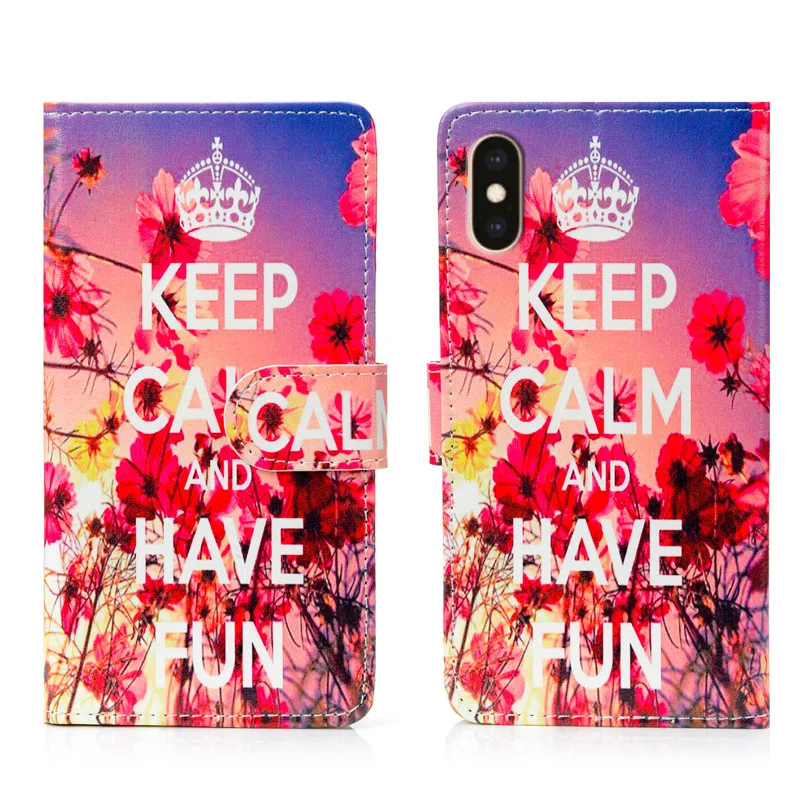 Для XGODY Fluo N 4G Чехол кожаный флип чехол для XGODY Fluo N 4G задняя крышка Coque с цветочным принтом милый чехол Coque