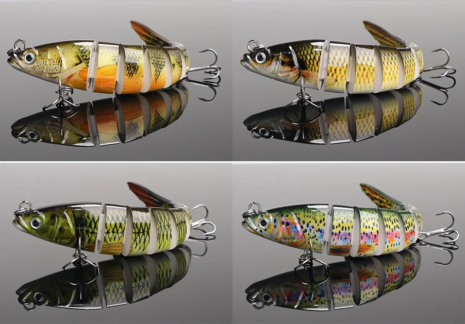 VTAVTA 14cm 23g Sinking Wobblers Fishing Lures Jointed Crankbait Swimbait 8 Segment Hard Artificial Bait For Fishing Tackle Lure 010
