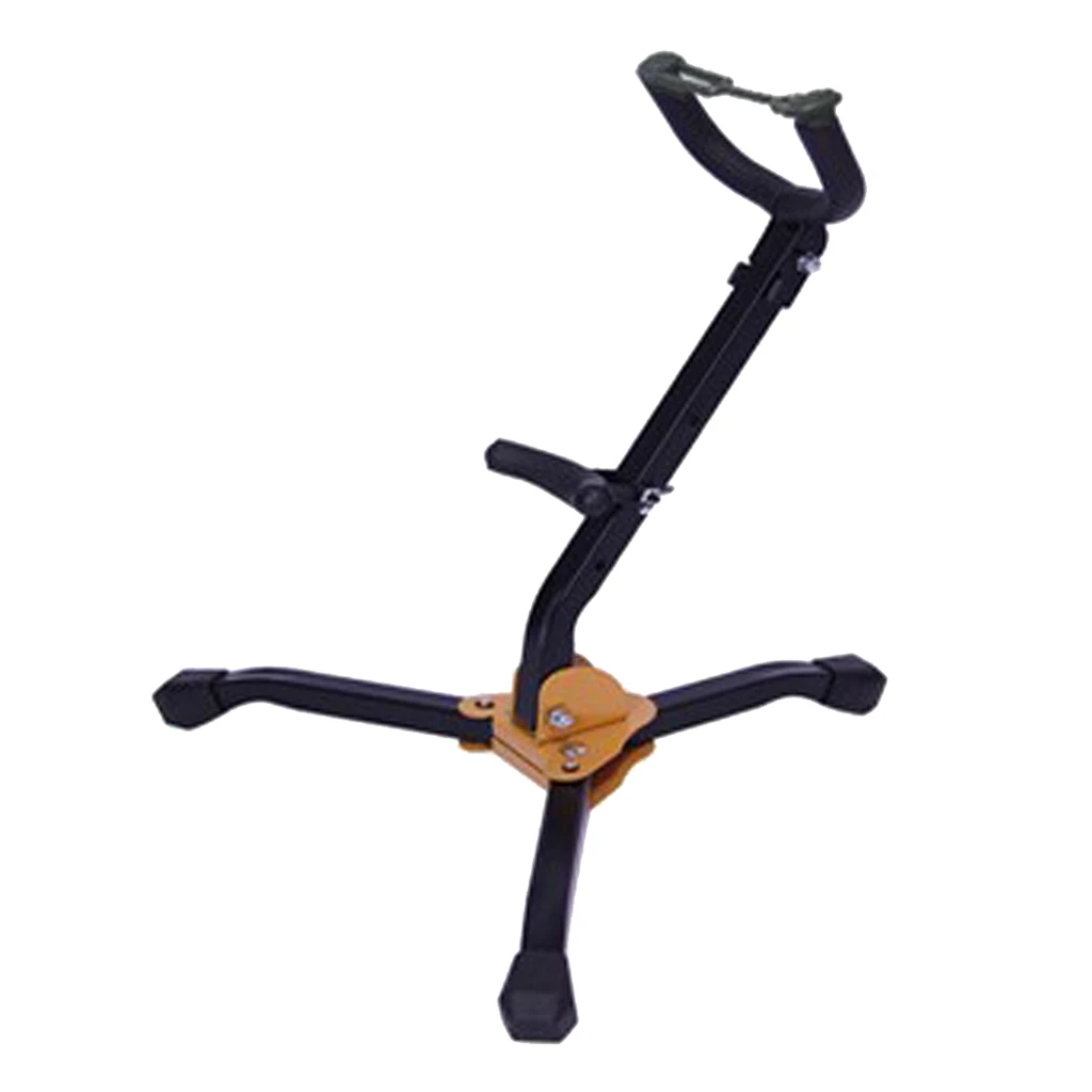 Sax Floor Stand Support Stainless Steel & Sponge For Tenor Saxophone Part
