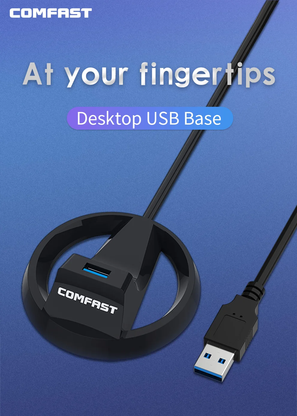 Usb 3,0 удлинитель с базой для USB беспроводной адаптер диск/внешний жесткий диск/клавиатура/Wifi повторитель