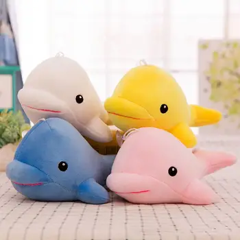 

Stuffed Toys Soild Color 6inch Cartoon Dolphin Animal Doll Soft Throw Pillow Couch Cushion Home Decoration Gift Toy New
