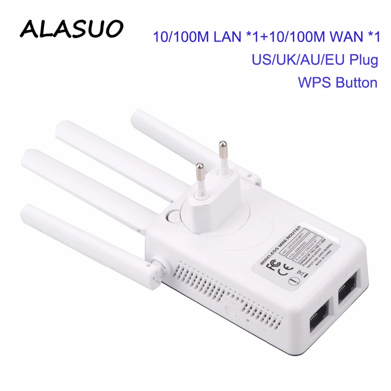 усилитель wifi ретранслятор 2 4 ГГц 300 Мбит/с x RJ45 с высоким коэффициентом усиления