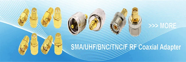 Adattatore Antenna WiFi SMA Femmina A N Femmina 1PZ | Connettore Montaggio A Pannello 4 Fori Per Reti