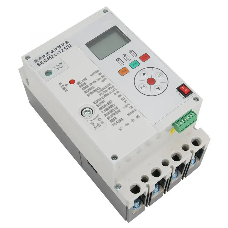 SEGM2L-125/N протектор утечки автомат защити цепи 3-фазный остаточный ток протектор защита от утечки воздушный выключатель