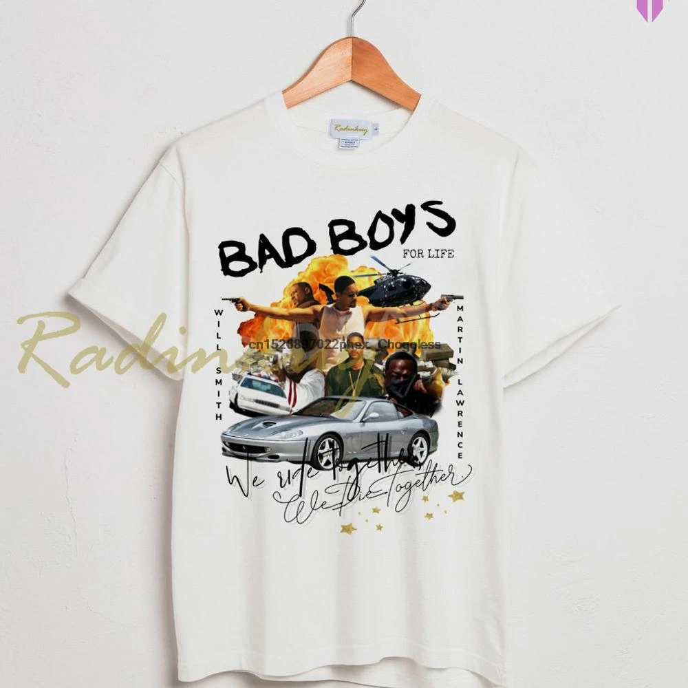 Футболка унисекс из фильма Bad Boys For Life 90-х годов винтажная ретро-футболка с