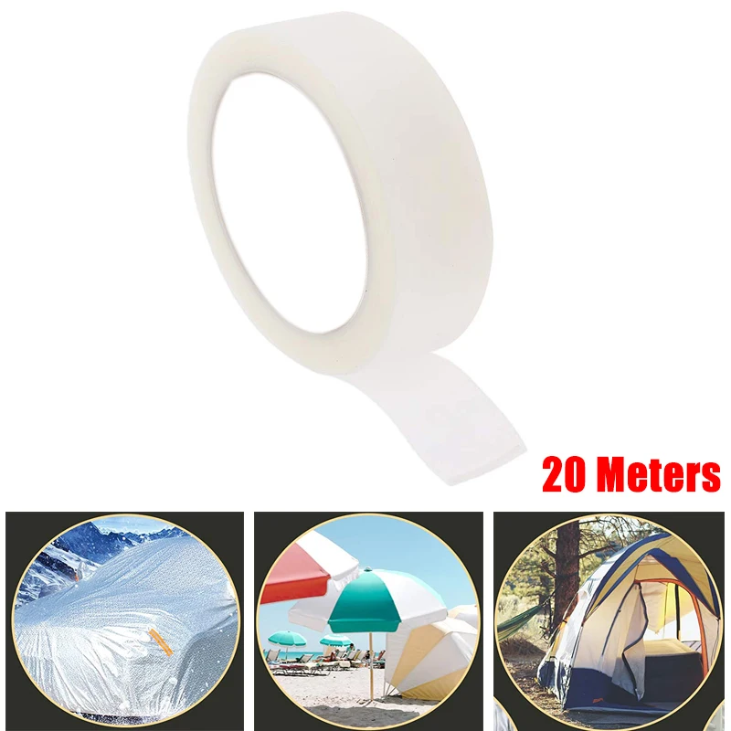 20Meter Waterproof Seam Sealing Tape Iron On Hot Melt 2 Layer PU Coated Fabrics Outdoor Tools for Sportswear Clothing Tent 20mm