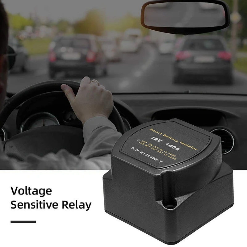 12V 140A Voltage Sensitive Relay Battery Isolator Automatic Charging Relay Car Accessories Car Battery