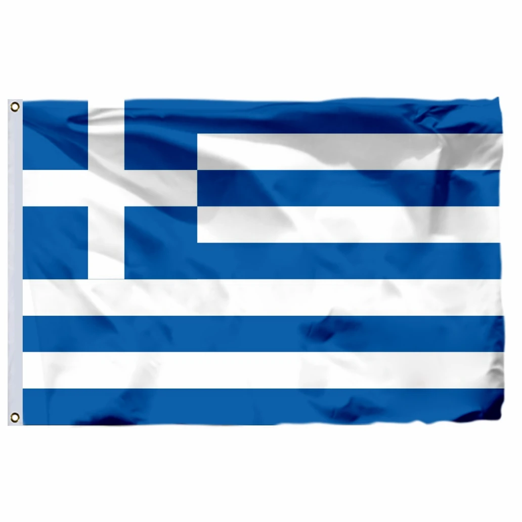 Greece Flag 60x90cm 21x14cm Banner Polyester Large Big Greek Flags And