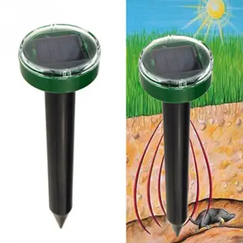

Solar Powered Ultrasonic Sonic Mouse Mole Pest Rodent Repeller Repellent Yard LED Light Repeller Outdoor Lamp Yard Garden L1