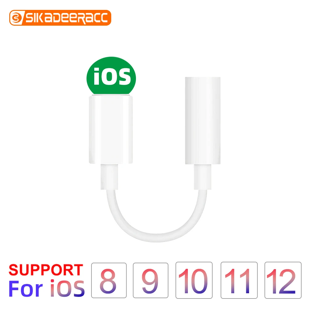 

Headphone Adapter For iPhone 7 8 X XR 3.5mm Mobile Phone Headset AUX Audio For IOS Syetem Jack Cable Converter Earphone Splitter
