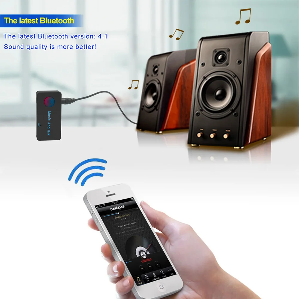 H2 Portable 3.5mm Wireless Car USB Mini Bluetooth Aux Stereo Audio