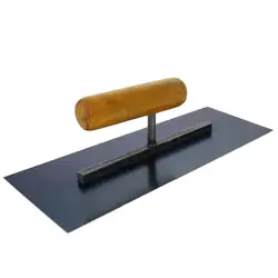250x100mm Manganese Steel Handy Trowel Scraper Wood Handle Flat Pool Finishing Trowels For Home Construction Tile Floor Wall