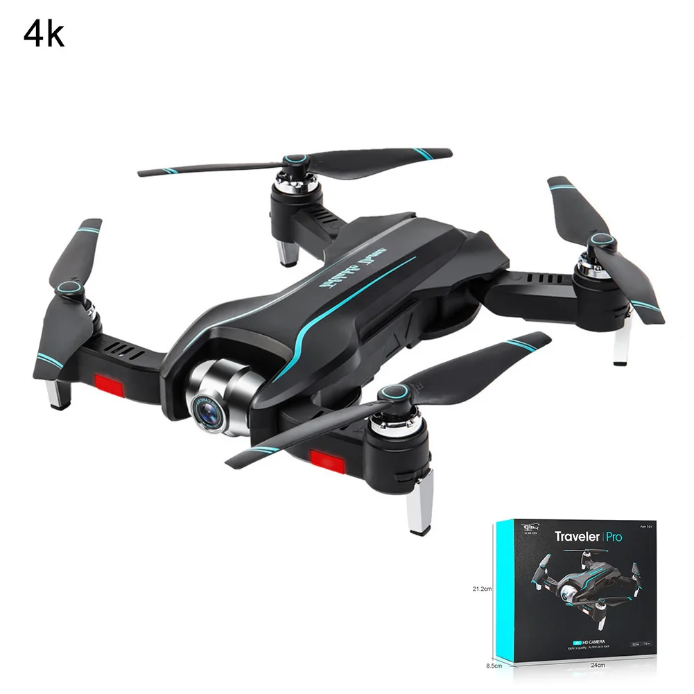 

S17 Remote RC Quadcopter Black Drone Real Time FPV Portable Rechargeable Toys Helicopter Dual Cameras WIFI HD Kids Gift Foldable