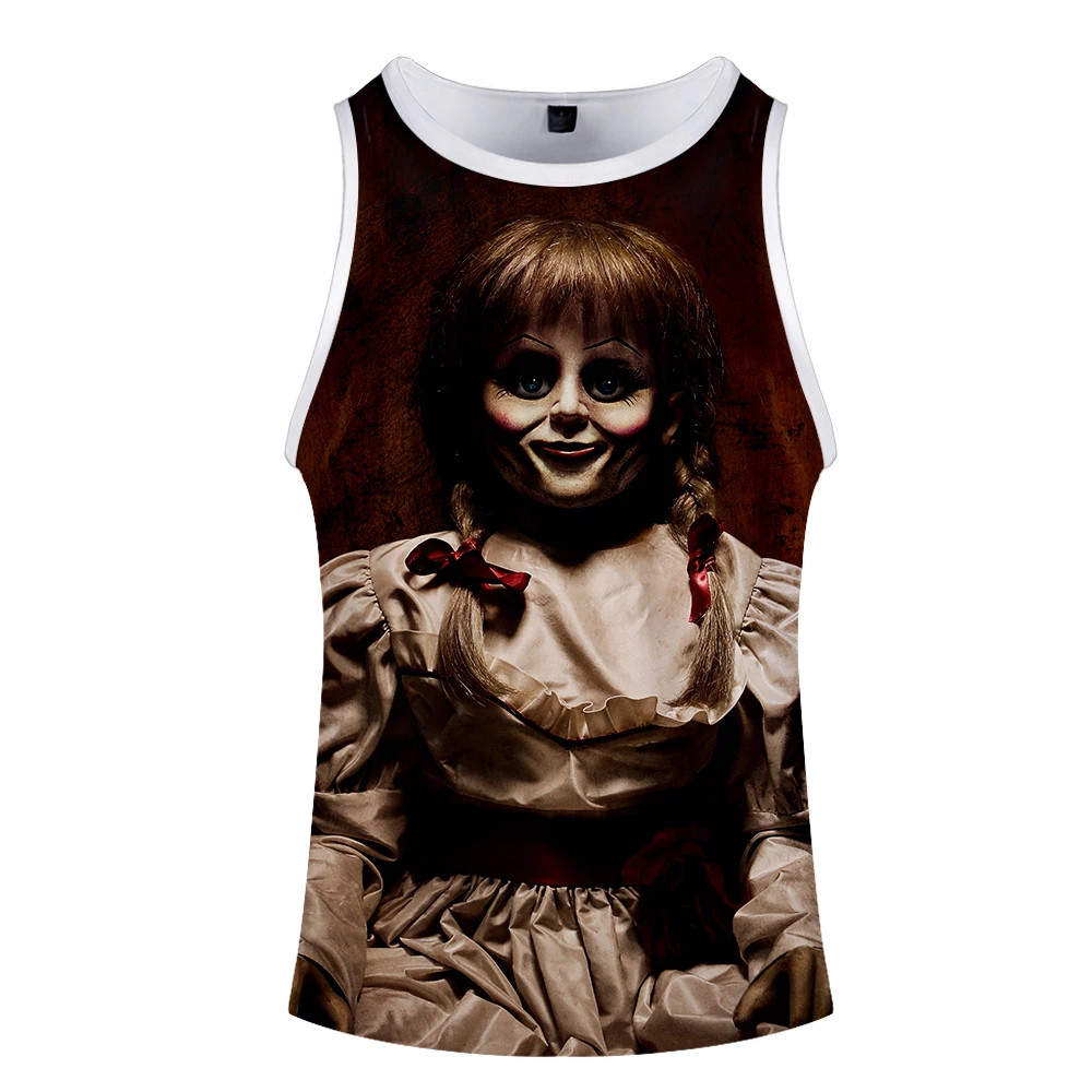 Annabelle 3D майка без рукавов Мужская Летняя Повседневная 3D хип хоп модная жилетка популярная безрукавка Топ Мужская XXS-4XL