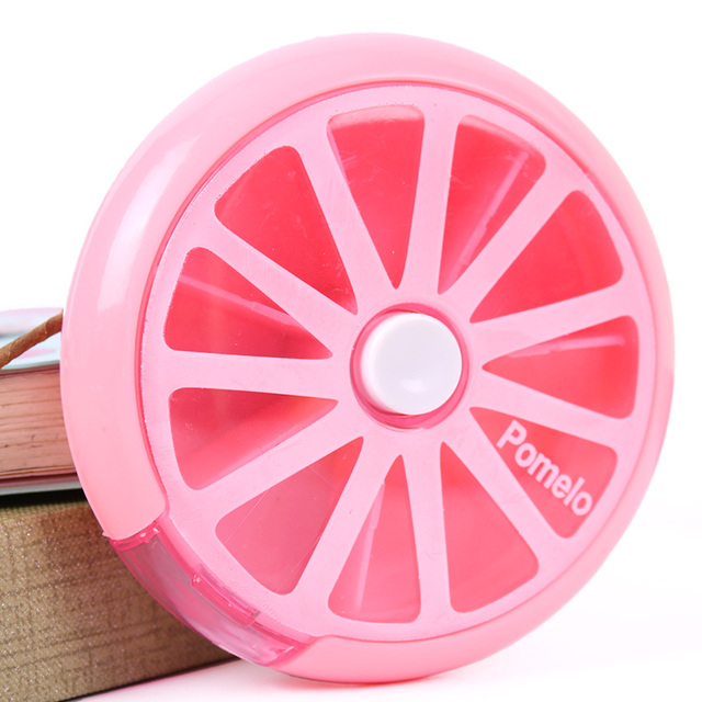 Pill Box Weekly Pill Box Rotating Split Fruit Pill Box Carry with You Mini Medicine Box Medicine Travel Pillbox