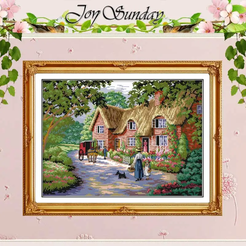 Cross Stitch Kit Life in Countryside Patterns Counted 11CT 14CT 16CT Stamped DMC Embroidery Needlework