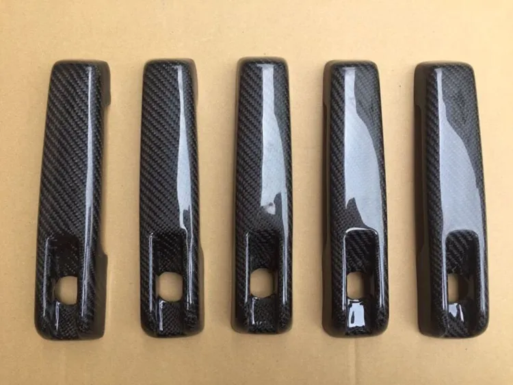 G class w463 G500 G550 G55 G63 carbon fiber material side molding trim handle cover hood vents and turning light cover - Цвет: handle cover